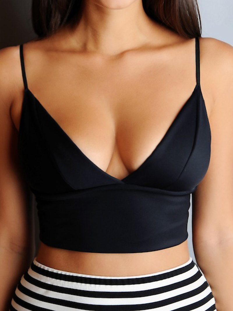 Top Cropped Preto